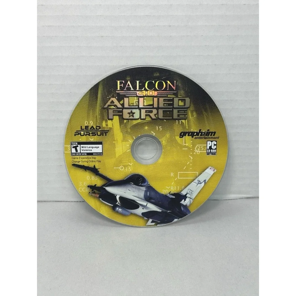 Falcon 4.0: Allied Force (PC, 2005) - Disc Only - Tested & Working